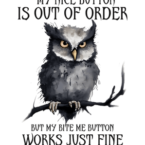 Cool Owl Design - DTF Ready To Press