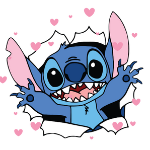 Disney Stitch Valentine's Day Lover Design | Iris DTF