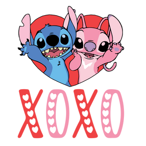 Lilo and Stitch XOXO Valentine Design | Iris DTF