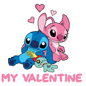 Lilo and Stitch My Valentine Design | Iris DTF