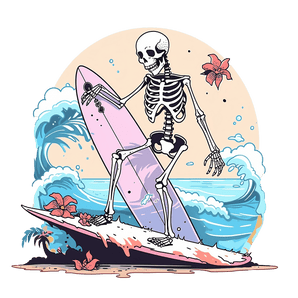 Surfing Design - DTF Ready To Press