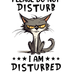 Funny Sarcastic Cat Design - DTF Ready To Press
