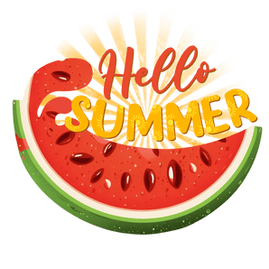 Hello Summer Design DTF-Ready to Press (V2) | Iris DTF