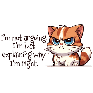 Angry Cat Design - DTF Ready To Press