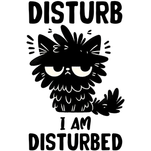 Funny Black Cat Design - DTF Ready To Press
