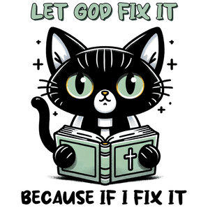 Quirky Cat Design - DTF Ready To Press