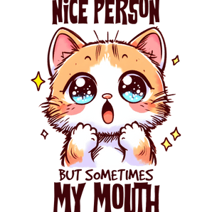 Cute Kitten Design - DTF Ready To Press