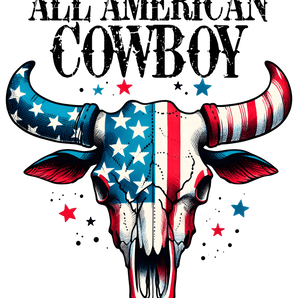 All American Cowboy Design - DTF Ready To Press