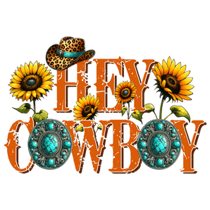 Hey Cowboy Sunflower Western Design | Iris DTF
