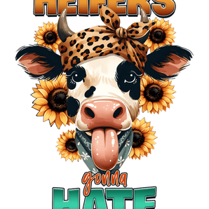 Heifers Gonna Hate Cow Western Design | Iris DTF