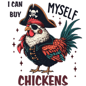 Funny Chicken Design - DTF Ready To Press