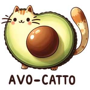 Avo-Catto Design - DTF Ready To Press