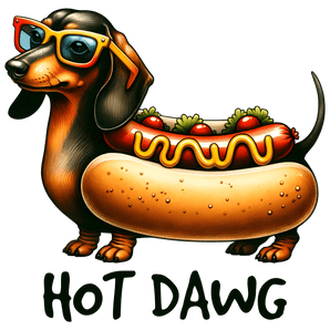 Hot Dawg Design - DTF Ready To Press