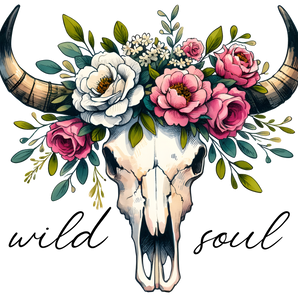 Wild Soul Cow Junkie Design - DTF Ready To Press