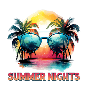 Cool Summer Nights Design - DTF Ready To Press
