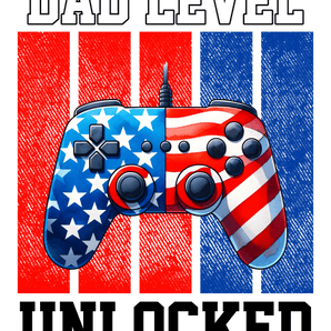 Dad Level Unlocked Design DTF-Ready to Press V1 | Iris DTF