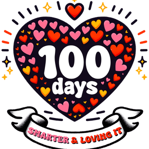 100 Days Smarter and Loving It - School Design | Iris DTF