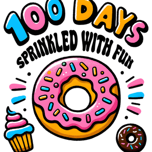 100 Days Sprinkled - Fun Donut Teacher Design | Iris DTF