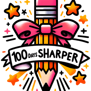 100 Days Sharper Teacher Design - DTF Ready To Press