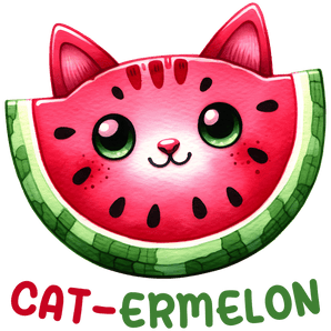 Cat-ermelon Design - DTF Ready To Press