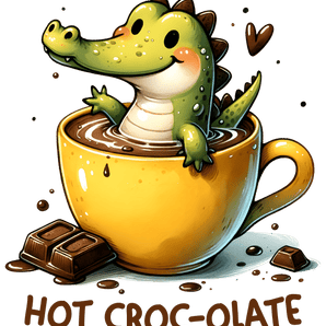 Hot Croc-olate Design - DTF Ready To Press