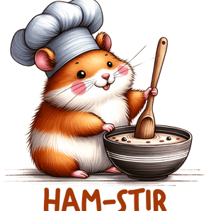 Cute Hamster Design - DTF Ready To Press