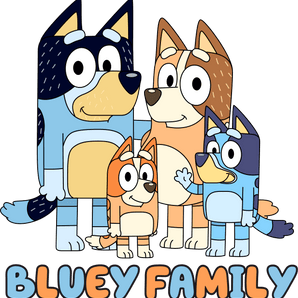 Bluey Family Design DTF-Ready to Press | Iris DTF