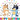 Bluey And Bingo Happy Birthday Design - DTF Ready To Press