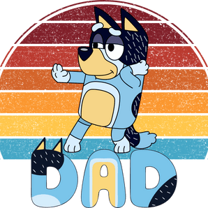 Bluey Mum Bandit Design DTF-Ready to Press | Iris DTF