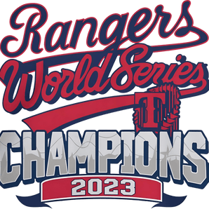 Rangers World Series Champions Design | Iris DTF