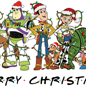Toy Story Merry Christmas Design - DTF Ready To Press