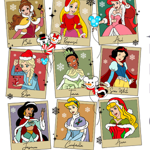 Princess Christmas Design DTF Ready to Press | Iris DTF