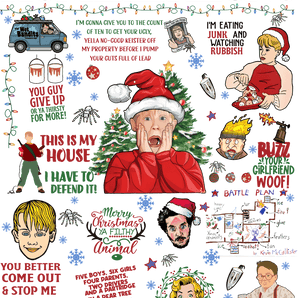 Home Alone Christmas Design - DTF Ready To Press