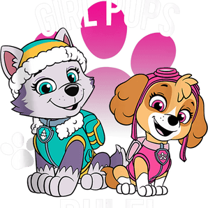Girl Pups Rule Paw Patrol Design - DTF Ready To Press
