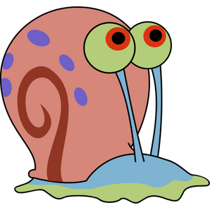 Sponge Bob Gary Cartoon Design - DTF Ready To Press