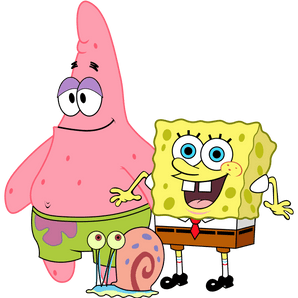 Sponge Bob, Gary, and Patrick Cartoon Design | Iris DTF