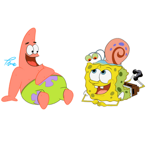 Sponge Bob True Friends Cartoon Design | Iris DTF