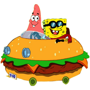 SpongeBob and Patrick Travel by Car Design | Iris DTF