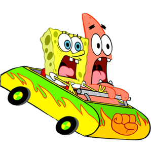 SpongeBob and Patrick Roller Coaster Design | Iris DTF