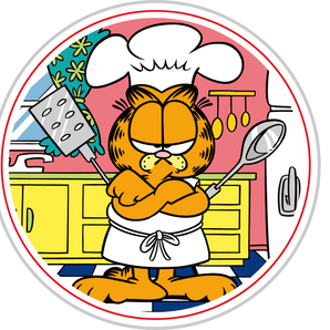 Chef Garfield Cartoon Design - DTF Ready To Press