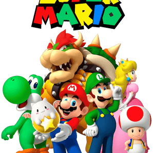 Super Mario Cartoon Design - DTF Ready To Press