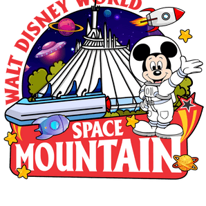 Mickey Mouse Space Mountain Design - DTF Ready | Iris DTF