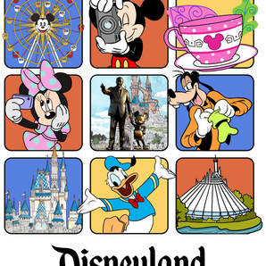 Disneyland Holiday Mickey Design - DTF Ready To Press