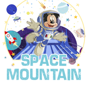 Space Mountain Astronaut Mickey Mouse Design | Iris DTF