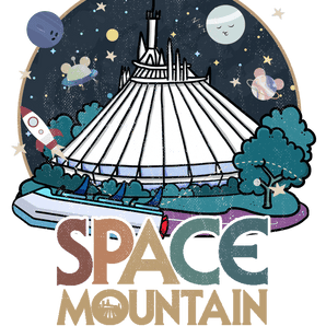 Space Mountain Design - DTF Ready To Press