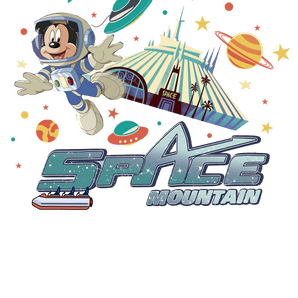 Astronaut Mickey Mouse Space Mountain Design | Iris DTF