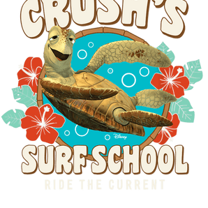 Disney Finding Nemo Crushs Surf School Ride | Iris DTF