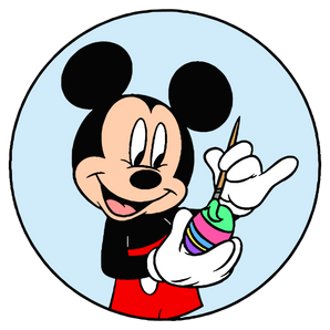 Easter Mickey Mouse Egg Painting Disney Design | Iris DTF