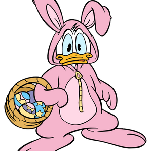 Funny Donald Duck Easter Design - DTF Ready To Press