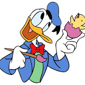 Disney Painting Egg - Donald Duck Easter Design | Iris DTF